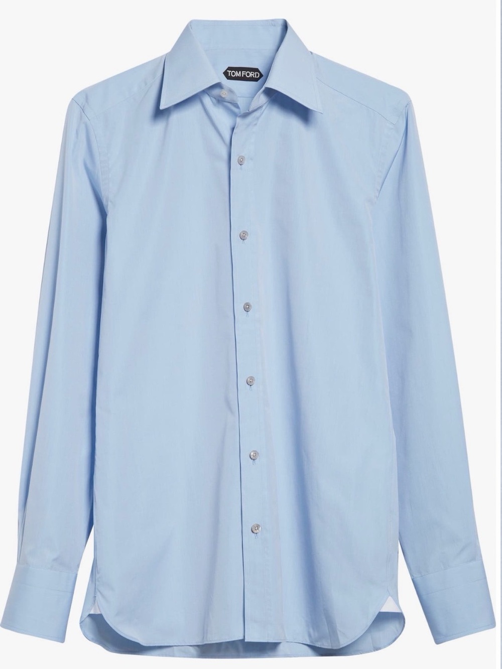 Tom Ford Light Blue Spread Collar Dress Shirt - 46/18